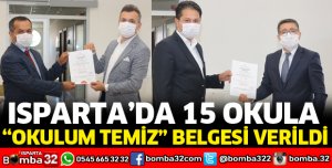 15 OKULA BELGESİ VERİLDİ