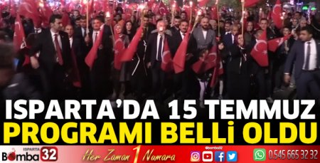 15 Temmuz programı belli oldu