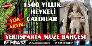 1500 yıllık rahip heykeli müze bahçesinden çalındı