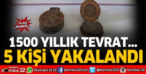 1500 yıllık Tevrat'ı satmak isteyen 5 şüpheli yakalandı