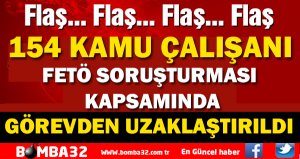 154 KAMU ÇALIŞANI GÖREVDEN ALINDI