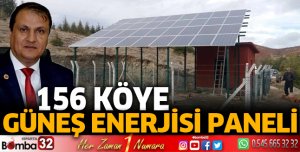 156 köye güneş enerjisi paneli