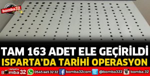 163 ADET SİKKE ELE GEÇİRİLDİ