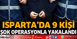165 şok uygulamada 9 kişi yakalandı