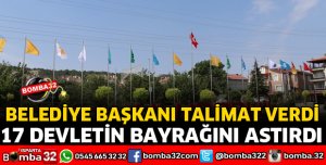17 TÜRK DEVLETİNİN BAYRAĞI DALGALANIYOR