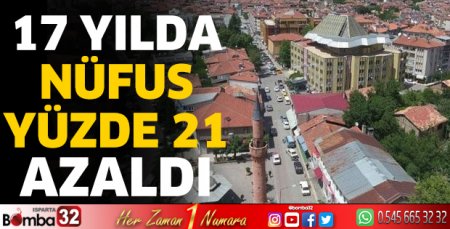 17 yılda nüfus yüzde 21 azaldı