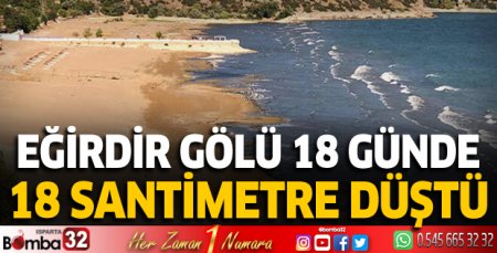 18 günde 18 santimetre düştü