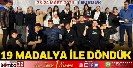 19 madalya ile döndük