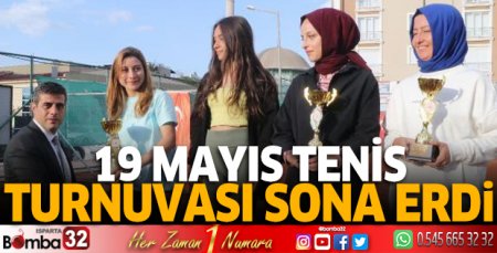 19 Mayıs Tenis Turnuvası sona erdi