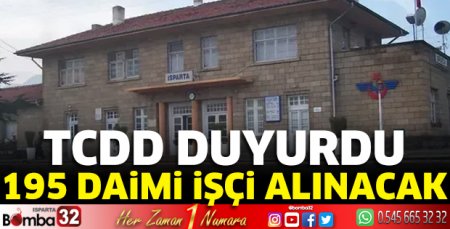 195 daimi işçi alınacak