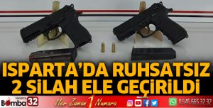 2 adet silah ele geçirildi