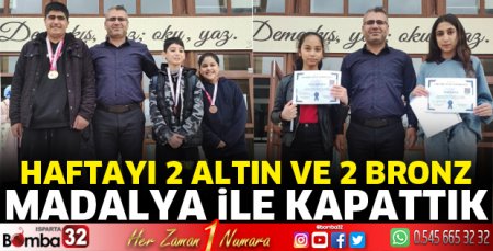 2 Altın ve 2 Bronz madalya daha