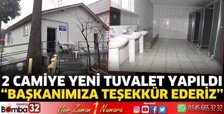 2 camiye yeni tuvalet yapıldı