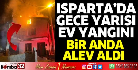 2 katlı evin çatısında yangın