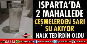 2 MAHALLEDE ÇEŞMELERDEN SARI SU AKMAYA BAŞLADI 
