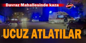 2 otomobil çarpıştı ve 