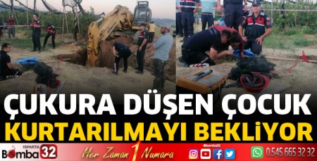 2 yaşındaki çocuk çukura düştü