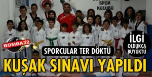 2. DÖNEM TAEKWONDO KUŞAK SINAVI YAPILDI