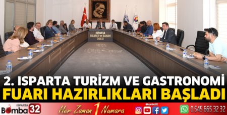 2. Isparta Turizm ve Gastronomi Fuarı hazırlıkları başladı