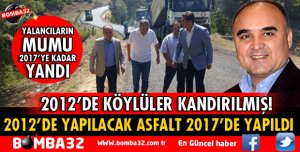 2012 YILINDA KÖYLÜLER KANDIRILMIŞ 