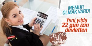 2016'da yine en çok tatili memurlar yapacak