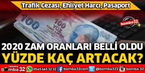 2020 ZAM ORANLARI BELLİ OLDU
