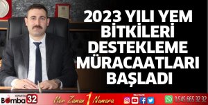 2023 Yılı Yem Bitkileri Destekleme Müracaatları Başladı