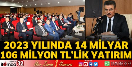 2023 Yılında Isparta’ya 14 Milyar 106 Milyon TL’lik Yatırım