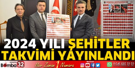 2024 yılı Şehitler Takvimi yayınlandı