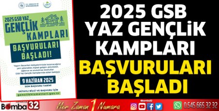 2025 GSB Yaz Gençlik Kampları başvuruları başladı