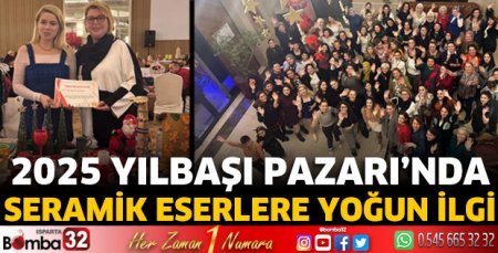 2025 Yılbaşı Pazarı’nda seramik eserlere yoğun ilgi