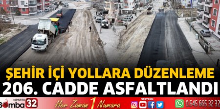 206 cadde asfaltlandı