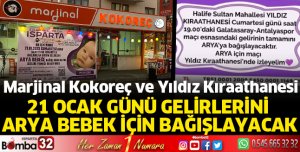 21 Ocak gelirini Arya bebeğe bağışlayacaklar