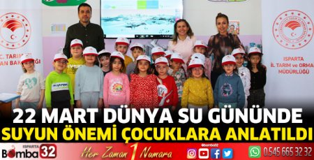 22 Mart Dünya Su Gününde suyun önemi çocuklara anlatıldı