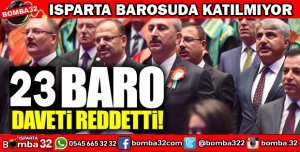23 BARO SARAYDA YAPLACAK ADLİ YIL AÇILIŞ TÖRENİNE KATILMIYOR