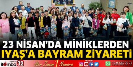 23 Nisan’da miniklerden IYAŞ’a bayram ziyareti