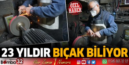 23 yıldır bıçak biliyor