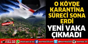 24 GÜNLÜK KARANTİNA BİTTİ