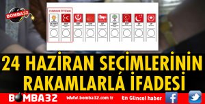24 HAZİRAN SEÇİMLERİNİN RAKAMLARLA İFADESİ