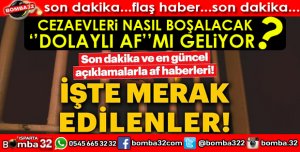 260 BİN HÜKÜMLÜ VE TUTUKLU AF'TAN NASIL YARARLANACAK?