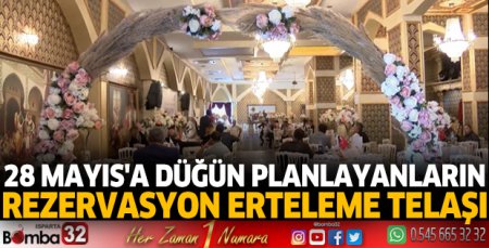 28 Mayıs'a düğün planlayanların rezervasyon erteleme telaşı