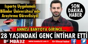 28 YAŞINDAKİ GENÇ İNTİHAR ETTİ