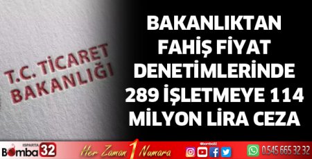 289 işletmeye 114 milyon lira ceza