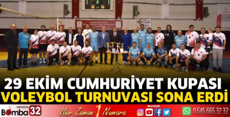 29 Ekim Cumhuriyet Kupası Voleybol Turnuvası sona erdi