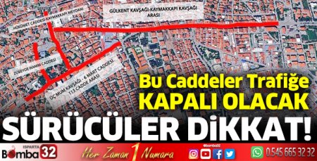 29 Ekim günü bu caddeler trafiğe kapalı olacak