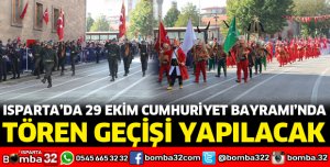 29 EKİM'DE TÖREN GEÇİŞİ YAPILACAK