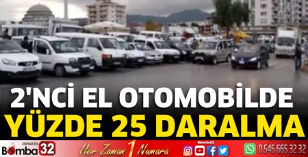 2'nci el otomobilde yüzde 25 daralma