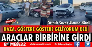 3 ARAÇ BİRBİRİNE GİRDİ