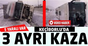 3 ARAÇ YAN YATTI 