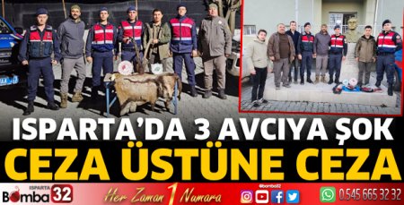 3 avcıya şok Ceza üstüne ceza